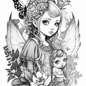 Fairy Sisterz Coloring Book Page Guided By Rawburtz