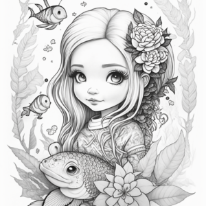 Fishy Companionz Coloring Book Page Guided By Rawburtz