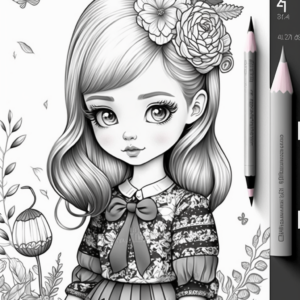 Floral Dreamer Coloring Book Page Guided By Rawburtz