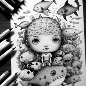 Oceanz Embrace Coloring Book Page Guided By Rawburtz