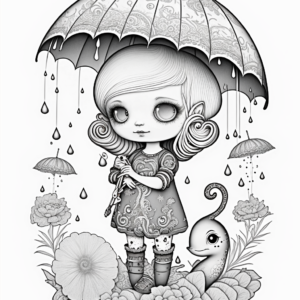 Puddle Perfect Coloring Book Page Guided By Rawburtz