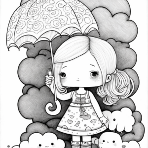 Puffy Cloud Palz Coloring Book Page Guided By Rawburtz