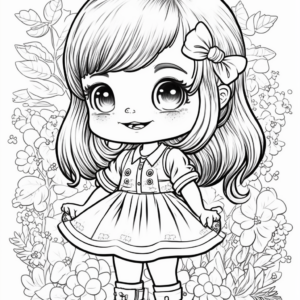 Springtime Cheer Coloring Book Page Guided By Rawburtz