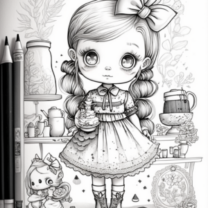 Tea Time Treatz Coloring Book Page Guided By Rawburtz